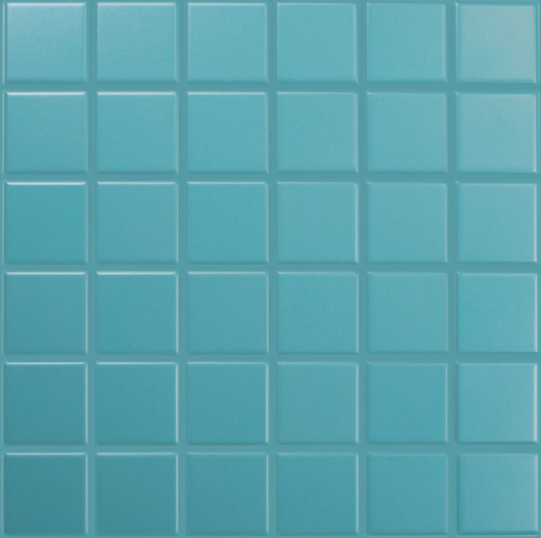 Modwalls | ColorBlock 2 Porcelain Tile | Aruba | Blue Teal