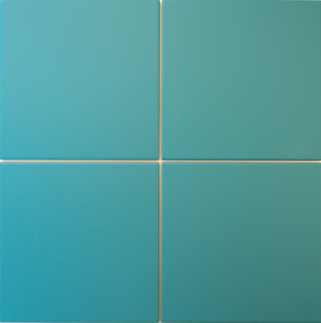 Modwalls | ColorBlock Porcelain Floor & Outdoor Tile | Aruba | Blue Teal