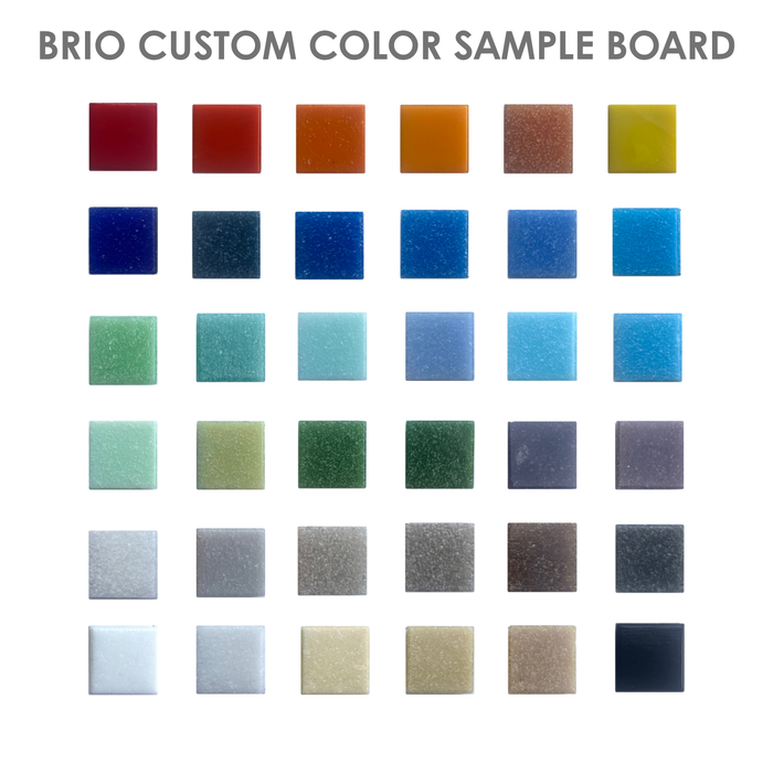 Brio Glass Mosaic Tile | Custom Blend Color Set