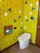Modwalls Basis Handmade Ceramic Tile | Triangle | Modern tile for backsplashes, kitchens, bathrooms, showers & feature areas. 