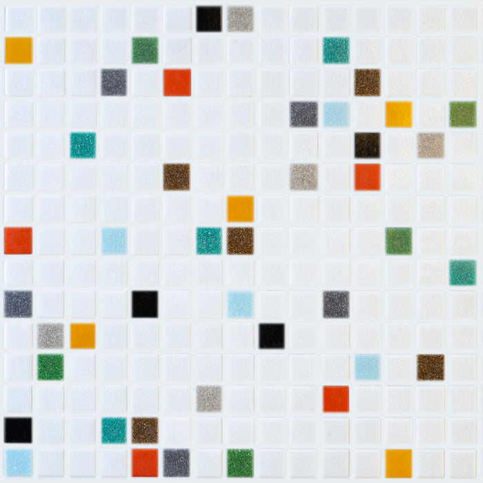 Brio Glass Mosaic Tile | Atomic Blend