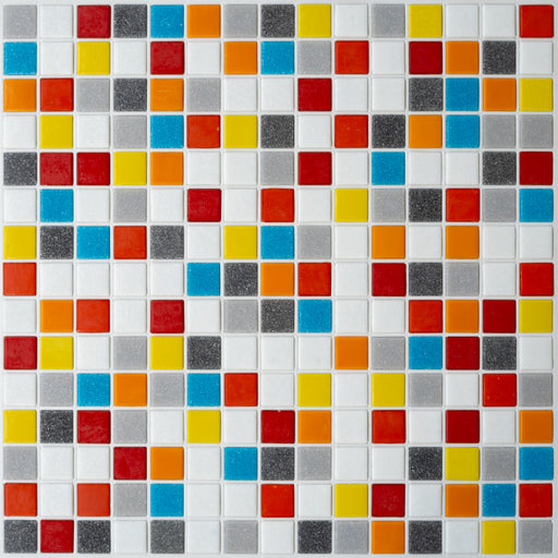 Modwalls Brio Glass Mosaic Tile | Austin | Colorful Modern & Midcentury glass tile for kitchens, bathrooms, backsplashes, showers, floors, pools & outdoors. 