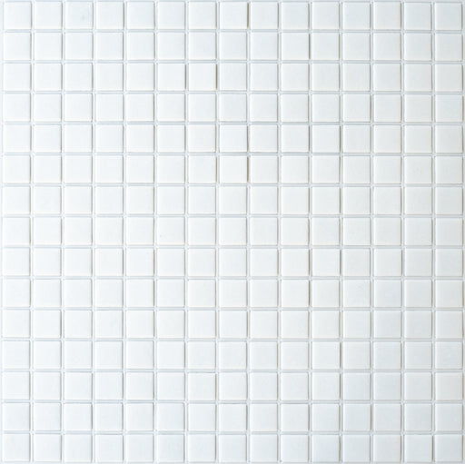  Modwalls Brio Glass Mosaic Tile | Bright White | Colorful Modern & Midcentury glass tile for kitchens, bathrooms, backsplashes, showers, floors, pools & outdoors. 
