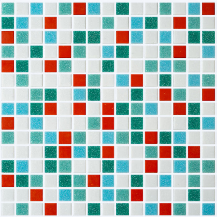 Brio Glass Mosaic Tile | Cabo Blend