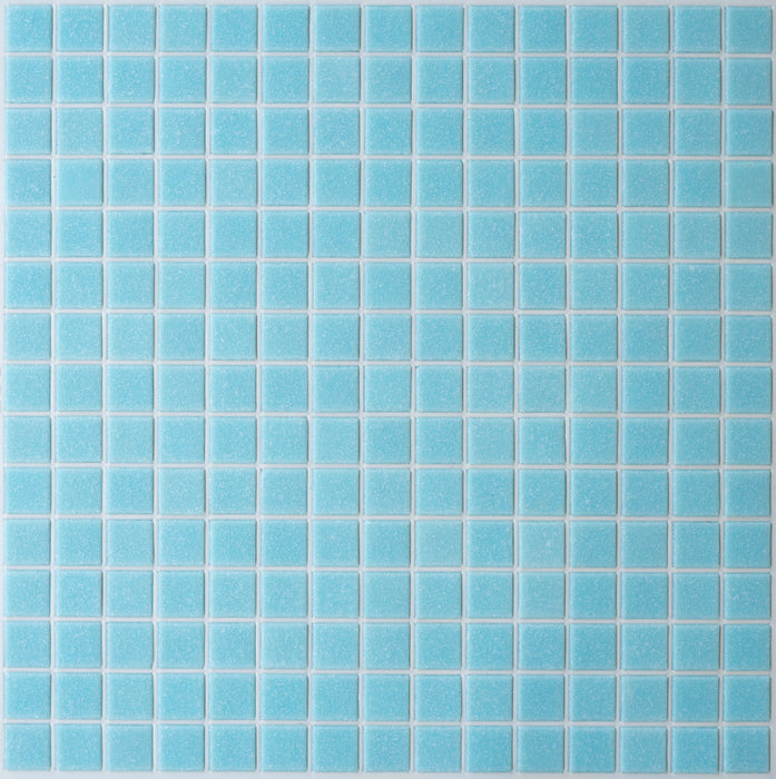 Modwalls Brio Glass Mosaic Tile | Dreamy Blue | Colorful Modern & Midcentury glass tile for kitchens, bathrooms, backsplashes, showers, floors, pools & outdoors. 