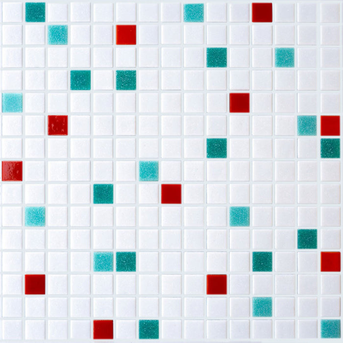 Brio Glass Mosaic Tile | Key Largo Blend