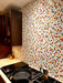 Modwalls Brio Glass Mosaic Tile | Miami Blend | Colorful Modern & Midcentury glass tile for kitchens, bathrooms, backsplashes, showers, floors, pools & outdoors. 