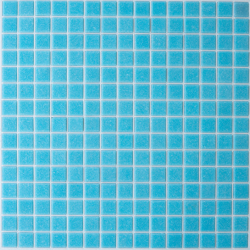 Modwalls Brio Glass Mosaic Tile | Robin’s Egg | Colorful Modern & Midcentury glass tile for kitchens, bathrooms, backsplashes, showers, floors, pools & outdoors. 