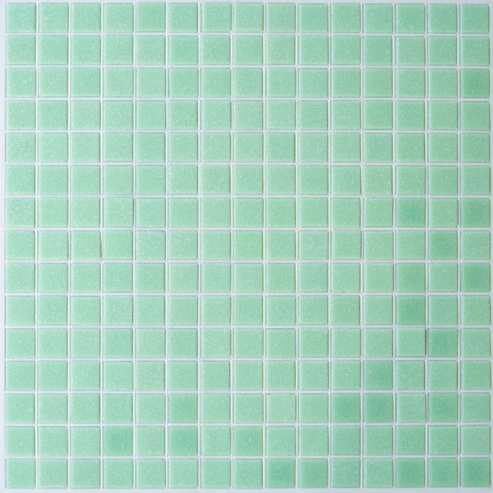 Modwalls Brio Glass Mosaic Tile | Spearmint Green | Colorful Modern & Midcentury glass tile for kitchens, bathrooms, backsplashes, showers, floors, pools & outdoors. 