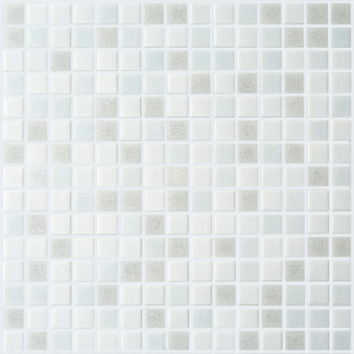 Brio Glass Mosaic Tile | White Linen Blend