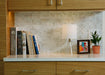 Modwalls Brio Glass Mosaic Tile | White Linen | Colorful Modern & Midcentury glass tile for kitchens, bathrooms, backsplashes, showers, floors, pools & outdoors. 