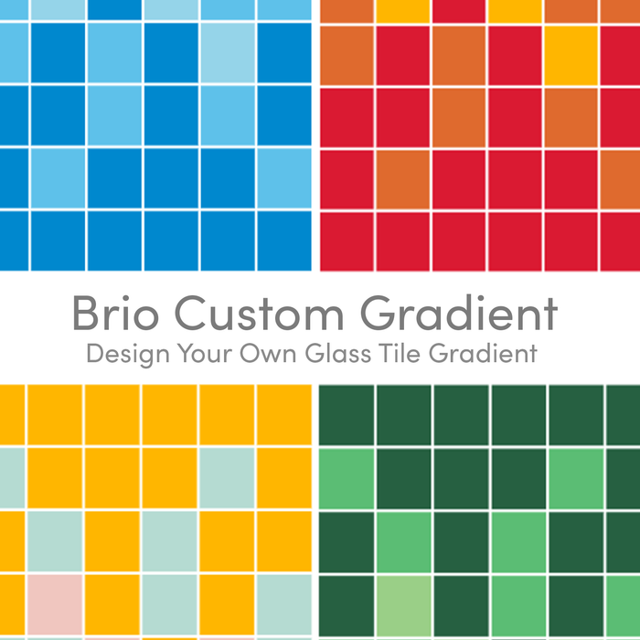 Custom Mosaic Gradient | Glass Tile