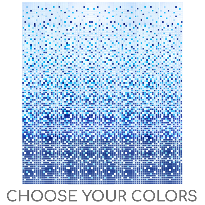 Vita Porcelain Mosaic Tile | Custom Pattern Gradient
