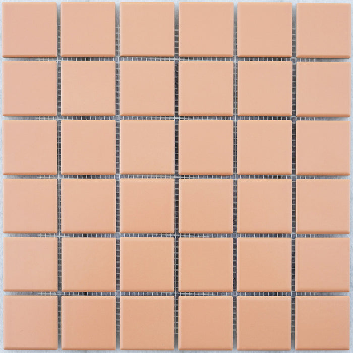 ColorBlock 2 Porcelain Tile | Peach