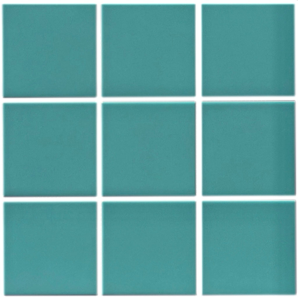 Modwalls | ColorBlock 4 Porcelain Tile | Aruba | Blue