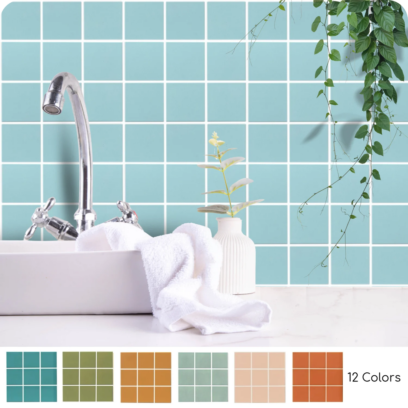 ColorBlock 4" Satin Matte Porcelain Tile