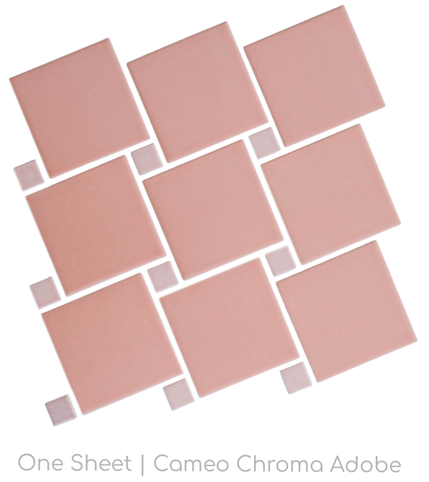 Cameo Porcelain Tile | Chroma Pattern | Adobe