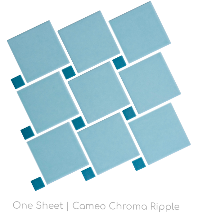Cameo Porcelain Tile | Chroma Pattern | Ripple