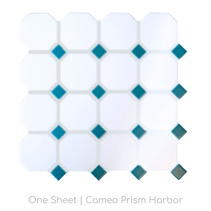 Cameo Porcelain Tile | Prism Pattern | Harbor