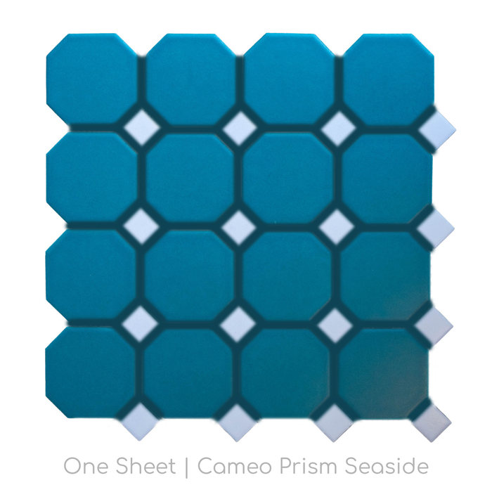 Cameo Porcelain Tile | Prism Pattern | Seaside