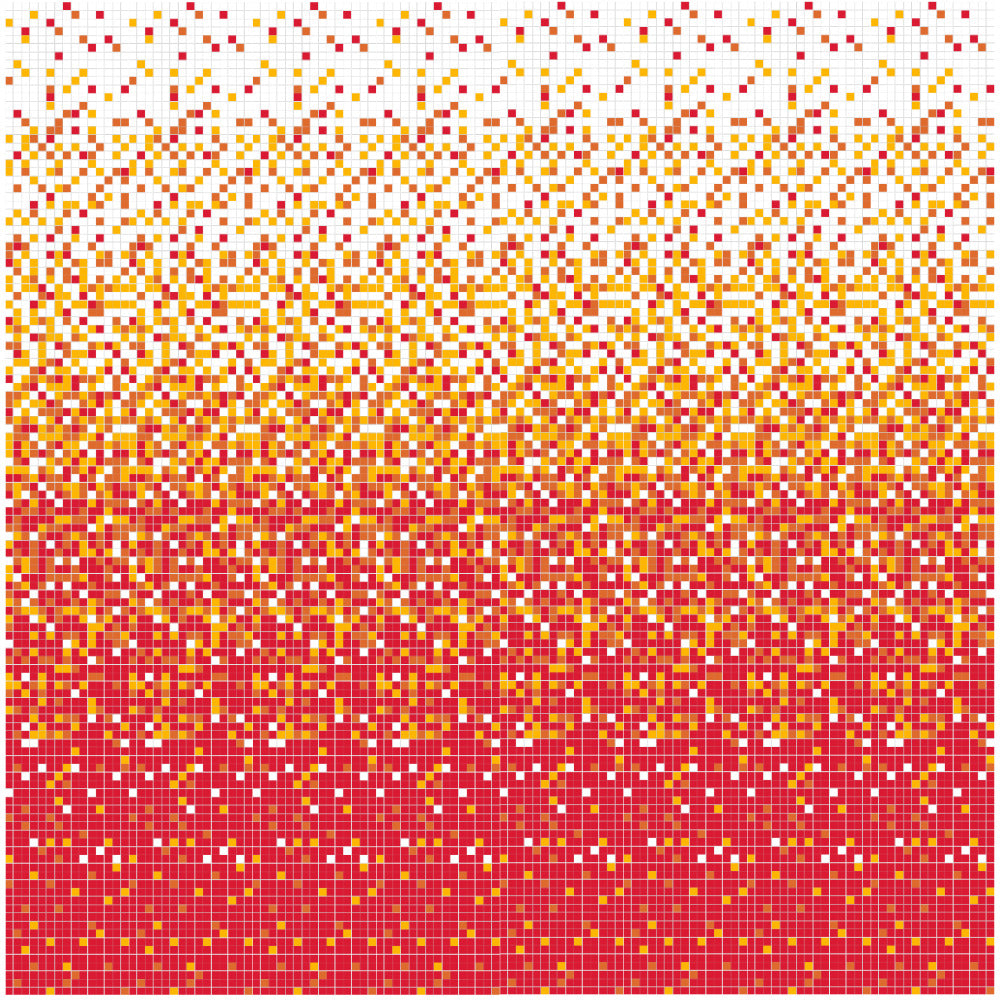 Red Brio Glass Mosaic Tile
