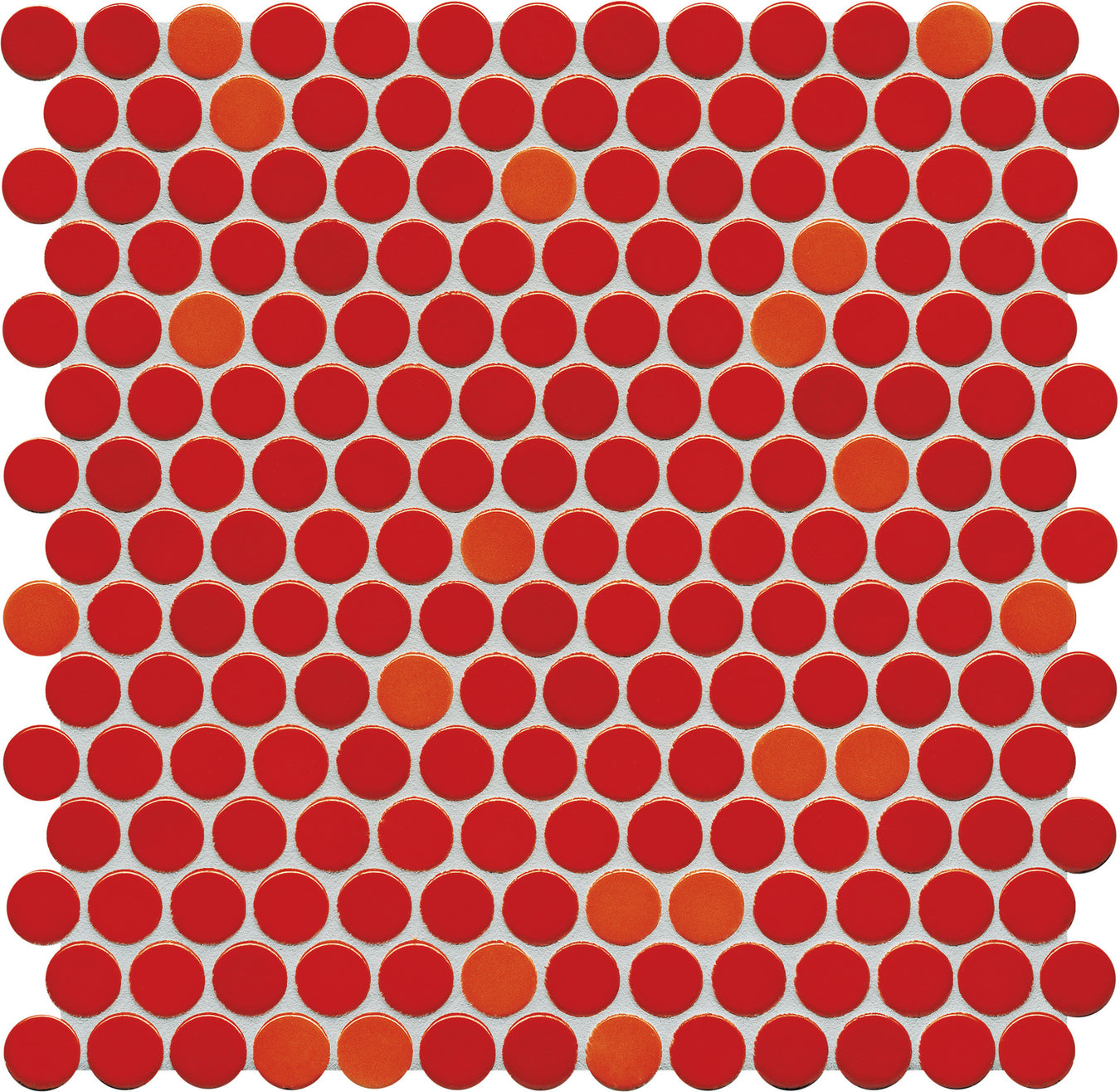 Red PopDotz Porcelain Tile