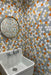 Modwalls Clayhaus Handmade Ceramic Mosaic Tile | 2” circle multicolor| Colorful Modern tile for backsplashes, kitchens, bathrooms, showers & feature areas. 