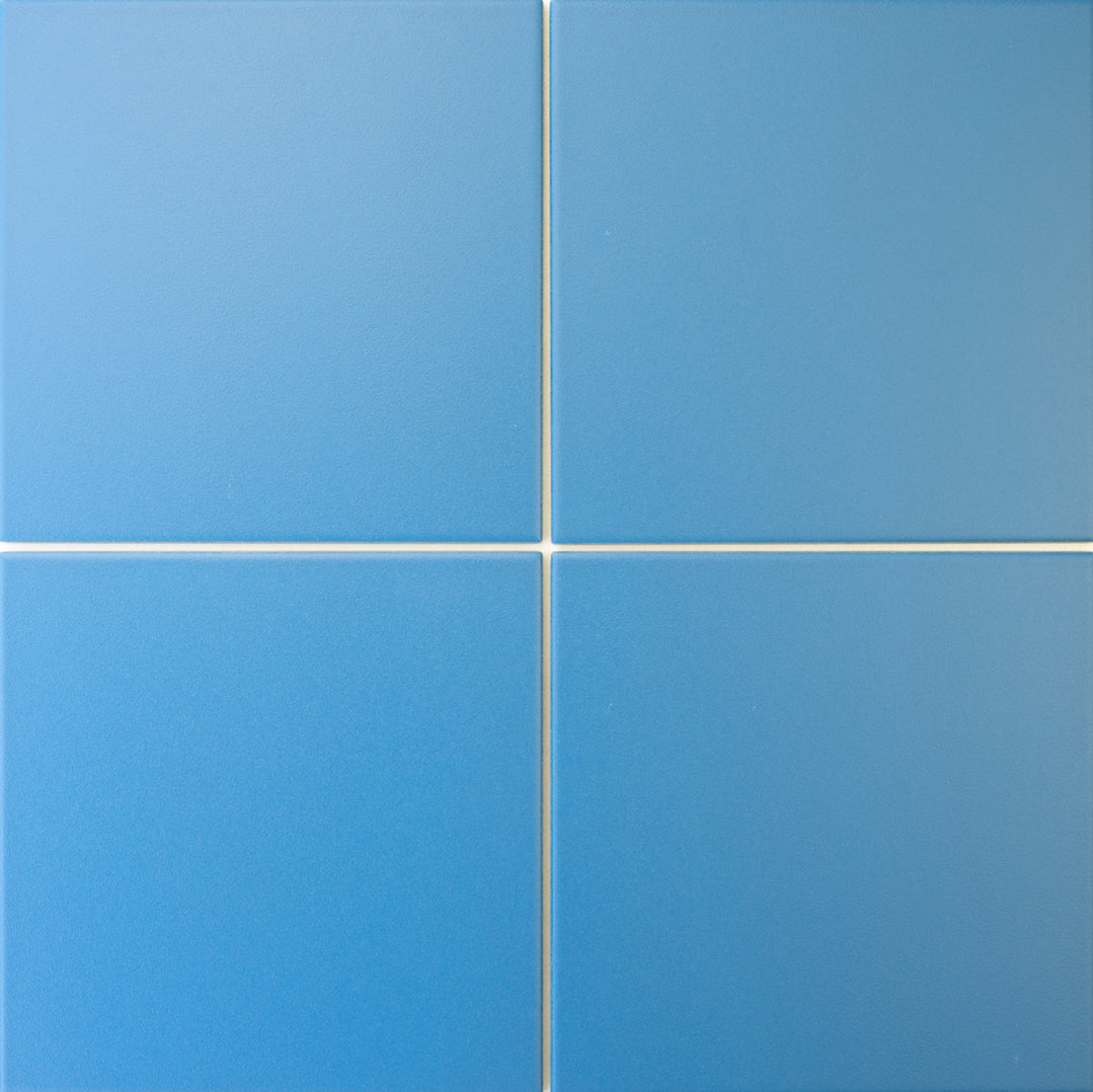 Modwalls | ColorBlock Porcelain Floor & Outdoor Tile | Cornflower| Blue