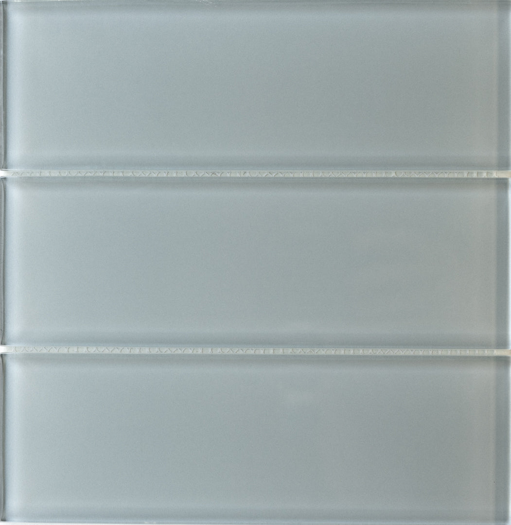 Gray Lush Glass Subway Tile