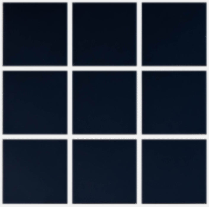 Sample of Element Porcelain Tile | 4x4 | Midnight Black