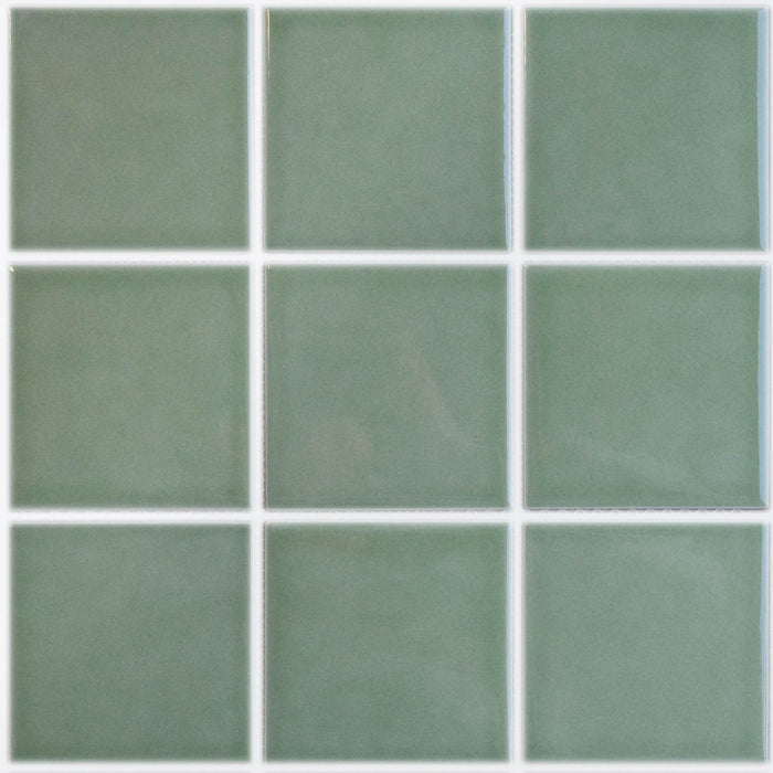 Sample of Element Porcelain Tile | 4x4 | Sage