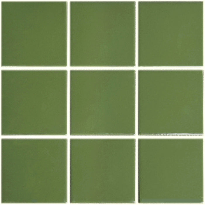 Element Porcelain Tile | 4x4 | Turtle Green