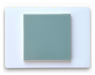 Modwalls Element Porcelain Tile Sample | Cruise Blue | Pictured mounted on white board | 4x4 gloss | Colorful modern tile suitable for indoor, outdoor, floor, wall, wet or dry. This tile is perfect for backsplashes, kitchens, bathrooms, showers, feature areas and commercial projects.
