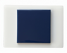Modwalls Element Porcelain Tile Sample | Moroccan Blue |Pictured mounted on white board | 4x4 gloss | Colorful modern tile suitable for indoor, outdoor, floor, wall, wet or dry. This tile is perfect for backsplashes, kitchens, bathrooms, showers, feature areas and commercial projects.