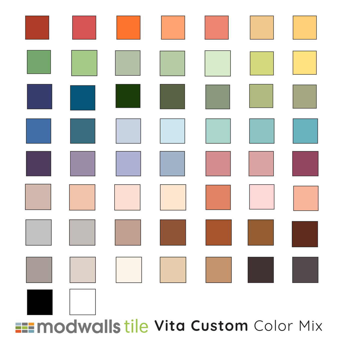 Vita Porcelain Mosaic Tile | Custom Mix Samples