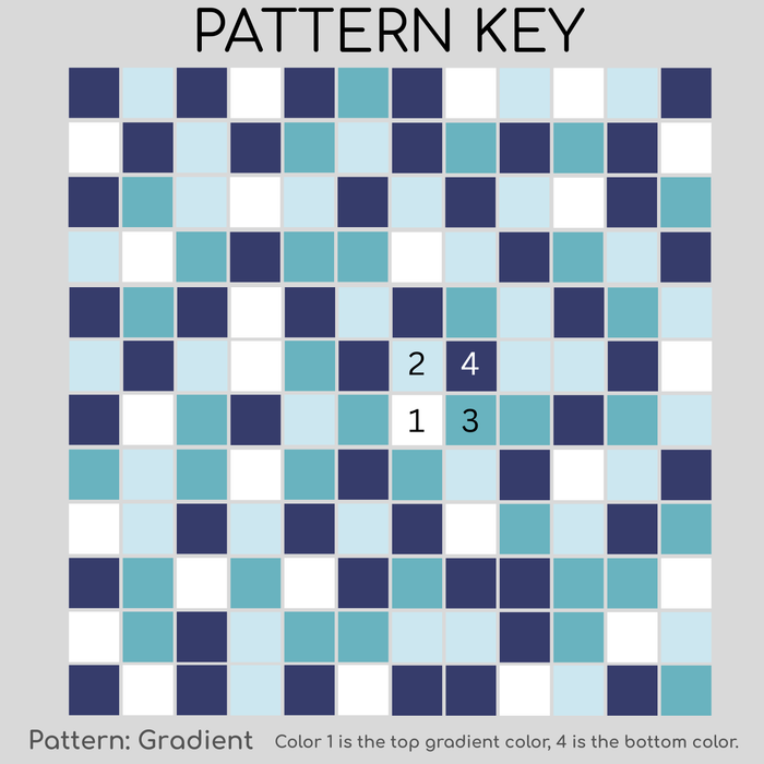 Sample of Vita Porcelain Mosaic Tile | Custom Pattern Gradient