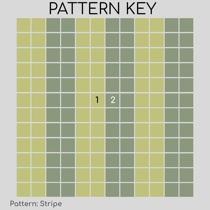 Sample of Vita Porcelain Mosaic Tile | Custom Pattern Stripe