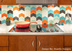 Modwalls Kiln Handmade Ceramic Tile | Dart | Colorful Modern tile for backsplashes, kitchens, bathrooms, showers & feature areas. 
