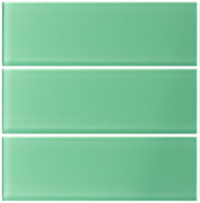 Lush Glass Subway Tile | Rainforest 3x9