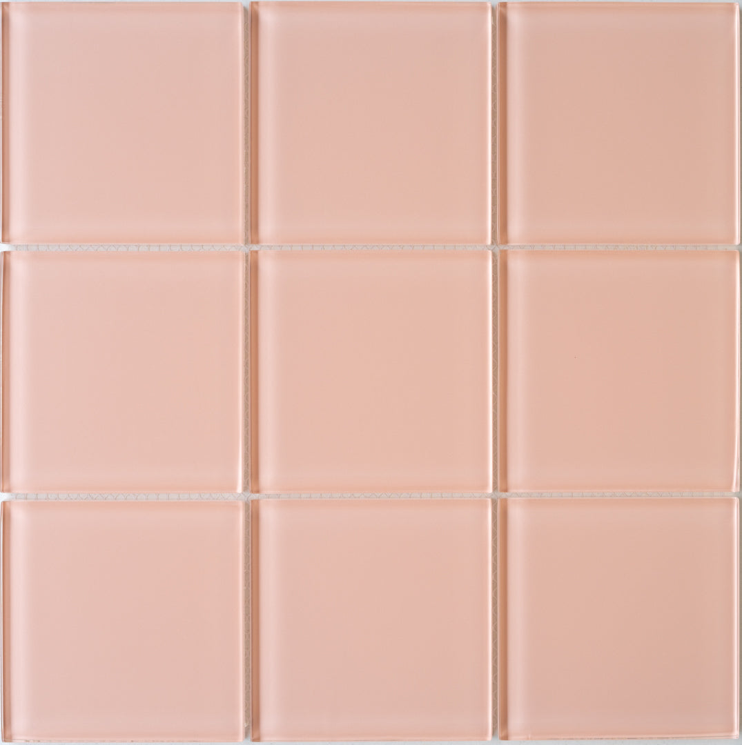 Pink Lush Glass Subway Tile