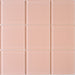 Modwalls Lush Glass Subway Tile | 4x4 in afterglow pink| Colorful Modern glass tile for bathrooms, showers, kitchen, backsplashes, pools & outdoors. 