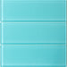 Modwalls Lush Glass Subway Tile | 3x9 in breaker blue | Colorful Modern glass tile for bathrooms, showers, kitchen, backsplashes, pools & outdoors. 