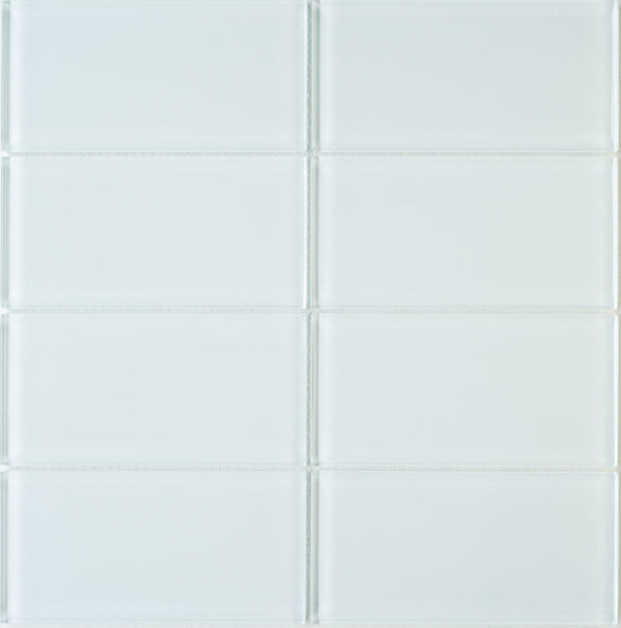Sample of Lush Glass Subway Tile | Cloud 3x6