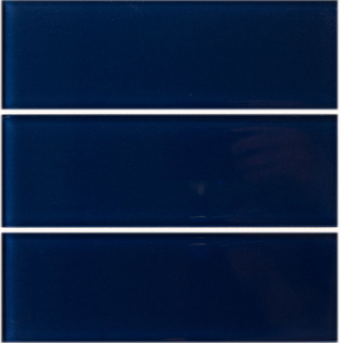 Lush Glass Subway Tile | Midnight 3x9