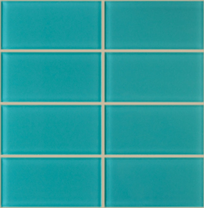 Lush Glass Subway Tile | Peacock 3x6
