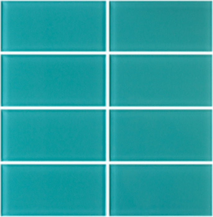 Lush Glass Subway Tile | Peacock 3x6