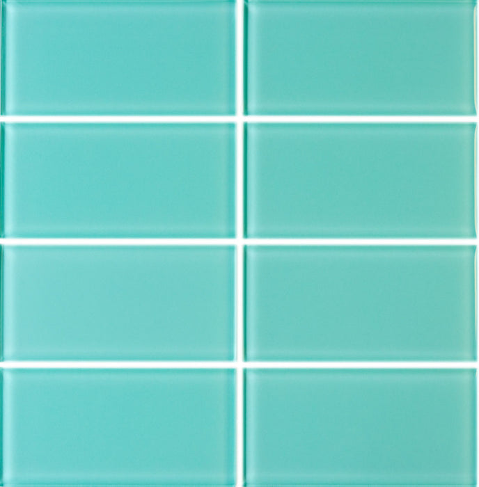 Lush Glass Subway Tile | Pool 3x6