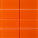 Modwalls Lush Glass Subway Tile | 3x6 Poppy | Colorful Modern glass tile for bathrooms, showers, kitchen, backsplashes, pools & outdoors. 
