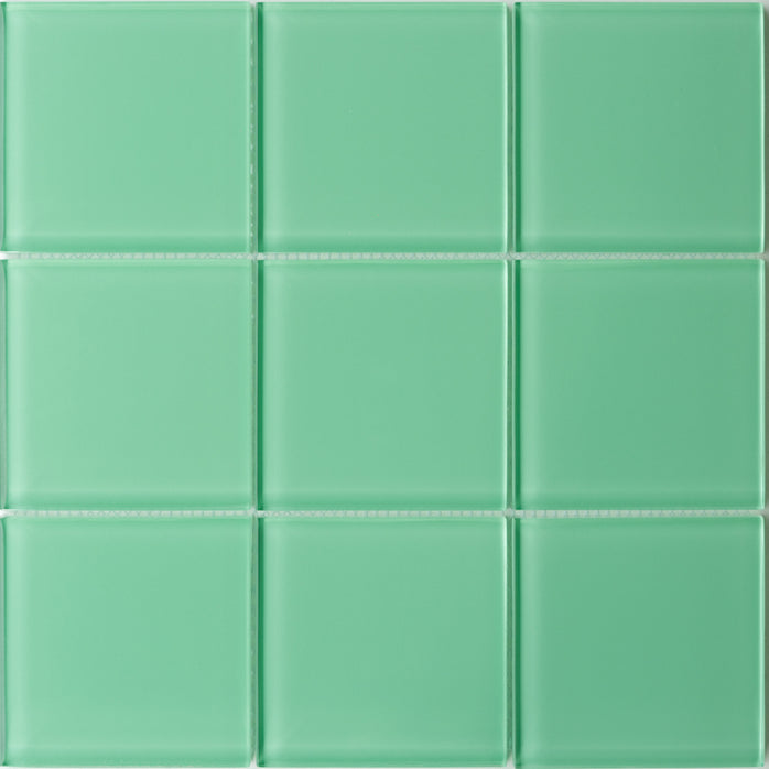 Sample of Lush Glass Subway Tile | Rainforest 4x4