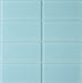 Modwalls Lush Glass Subway Tile | 3x6 Vapor Blue | Colorful Modern glass tile for bathrooms, showers, kitchen, backsplashes, pools & outdoors. 
